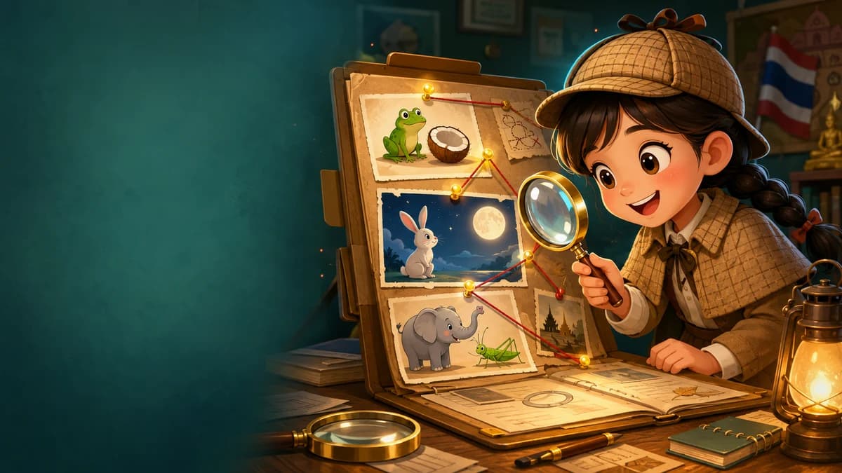 ภาพประกอบเกม นักสืบสำนวนไทย 50 สำนวน