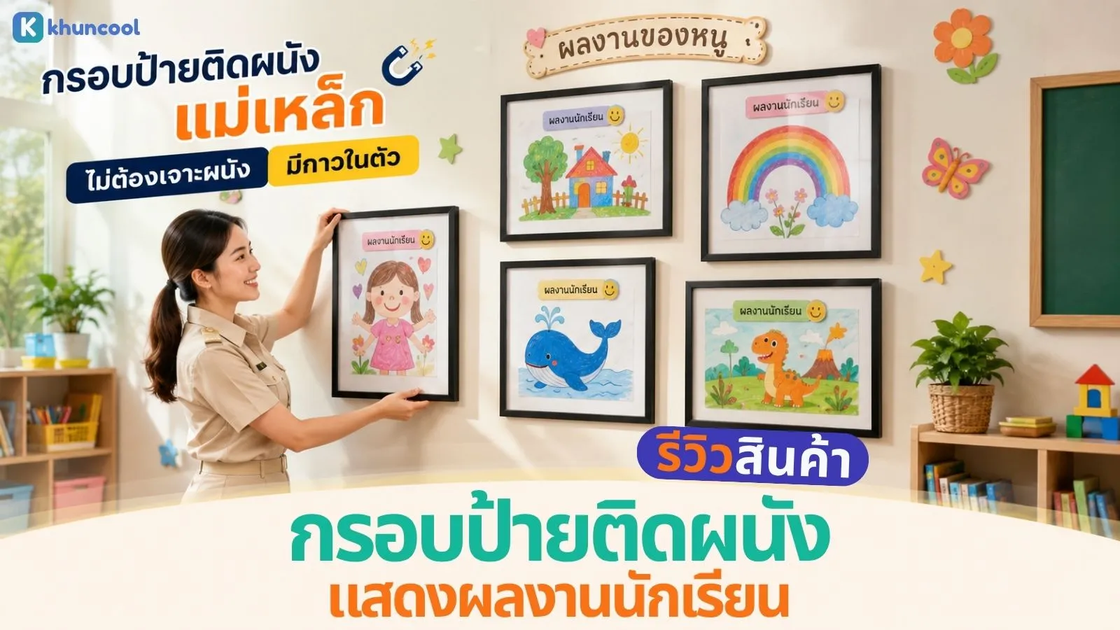กรอบป้ายติดผนังแม่เหล็ก